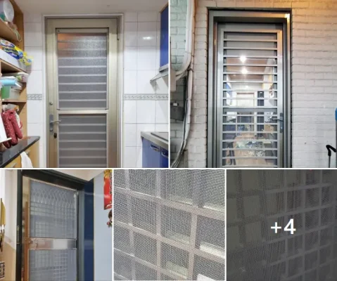 寵物家庭門窗改造｜防貓抓紗網＋三合一通風門案例