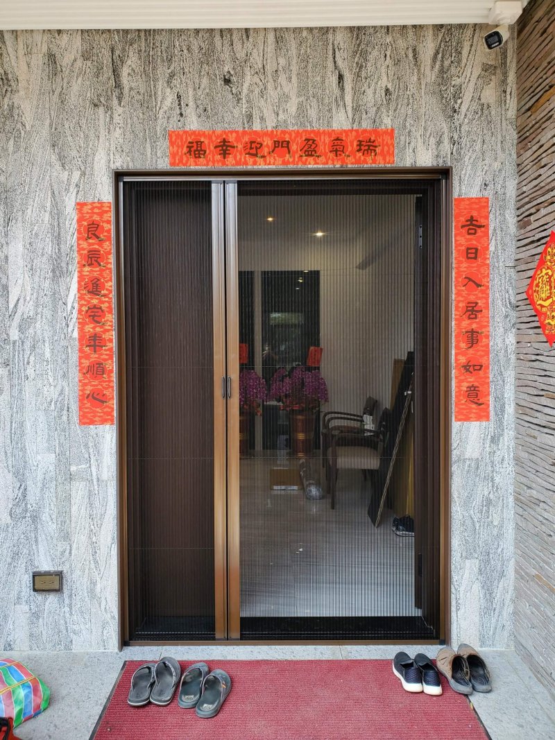 子母折疊紗門 安裝 規劃 台南市安南區海東街
