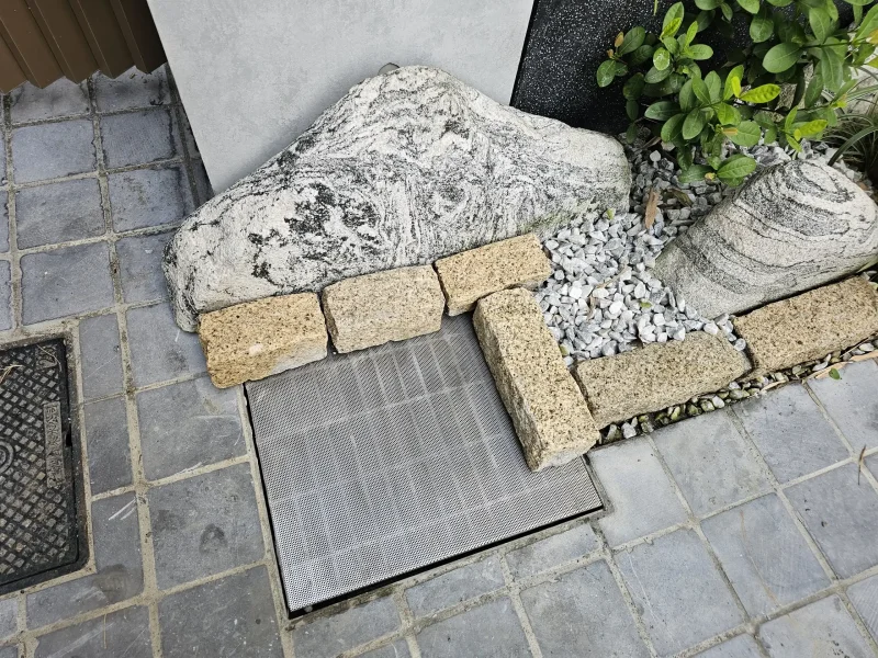 好室科技規劃的不鏽鋼水溝蓋防蚊網客製化案例