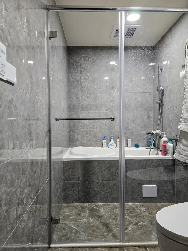 無框淋浴門止水條更新案例分享