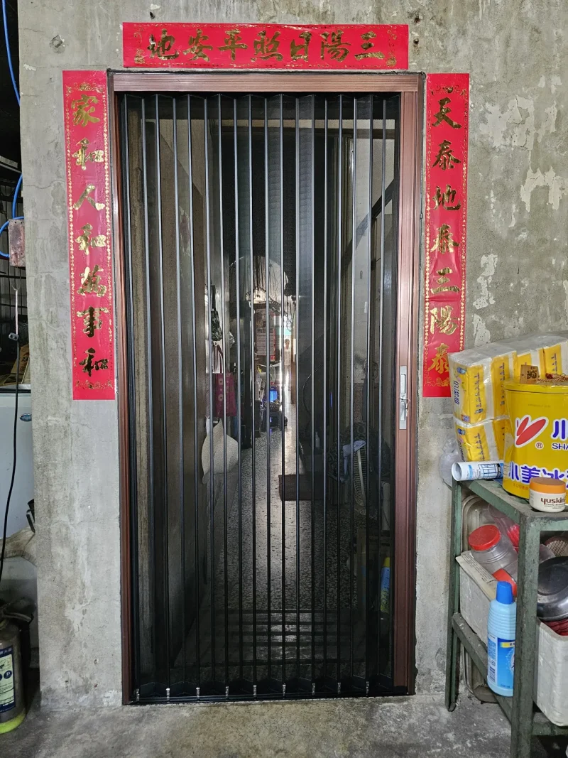 百褶金紗安裝案例