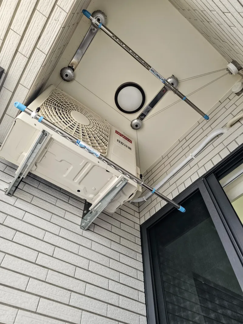 空間微整形:雙桿曬衣架的避障安裝術