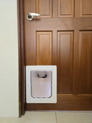 質感室內貓門安裝完成